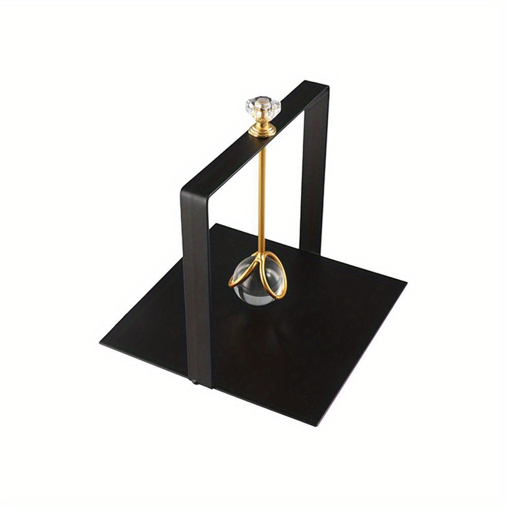 Black Crystal Ball Tissue Holder Creative Square Base Wrought Iron Napkin Holders Rack Decorative Napkin Dispenser Tabletop, Napkin Box Holder, Kitchen Counter Decor, Dining Table Decor, Decorative Holder, Elegant Design, Durable Construction, Handcrafted