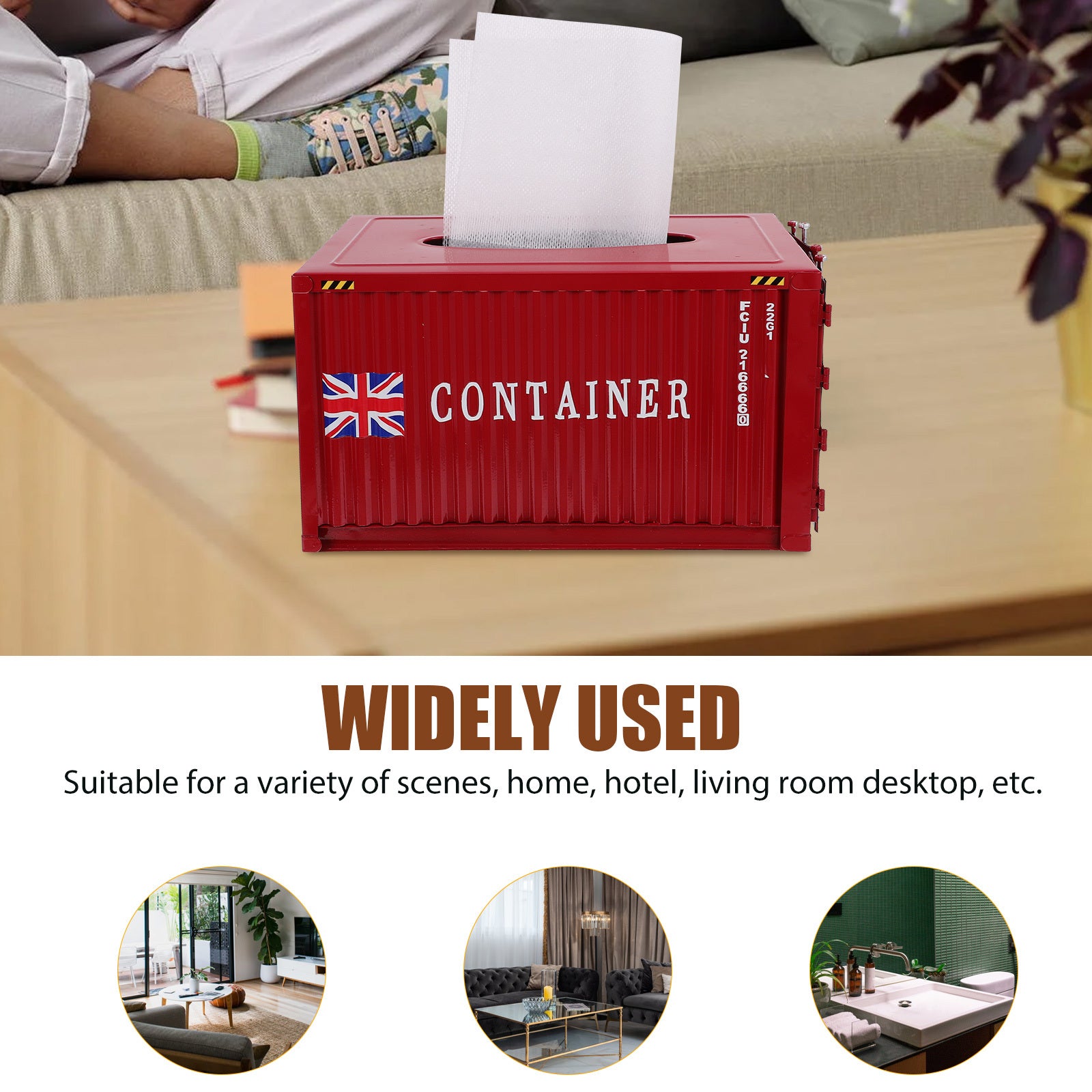Elegant Metal Tissue Box Holder - Vintage Style, Durable Storage Container for Bathroom & Home Decor, Bathroom Decor