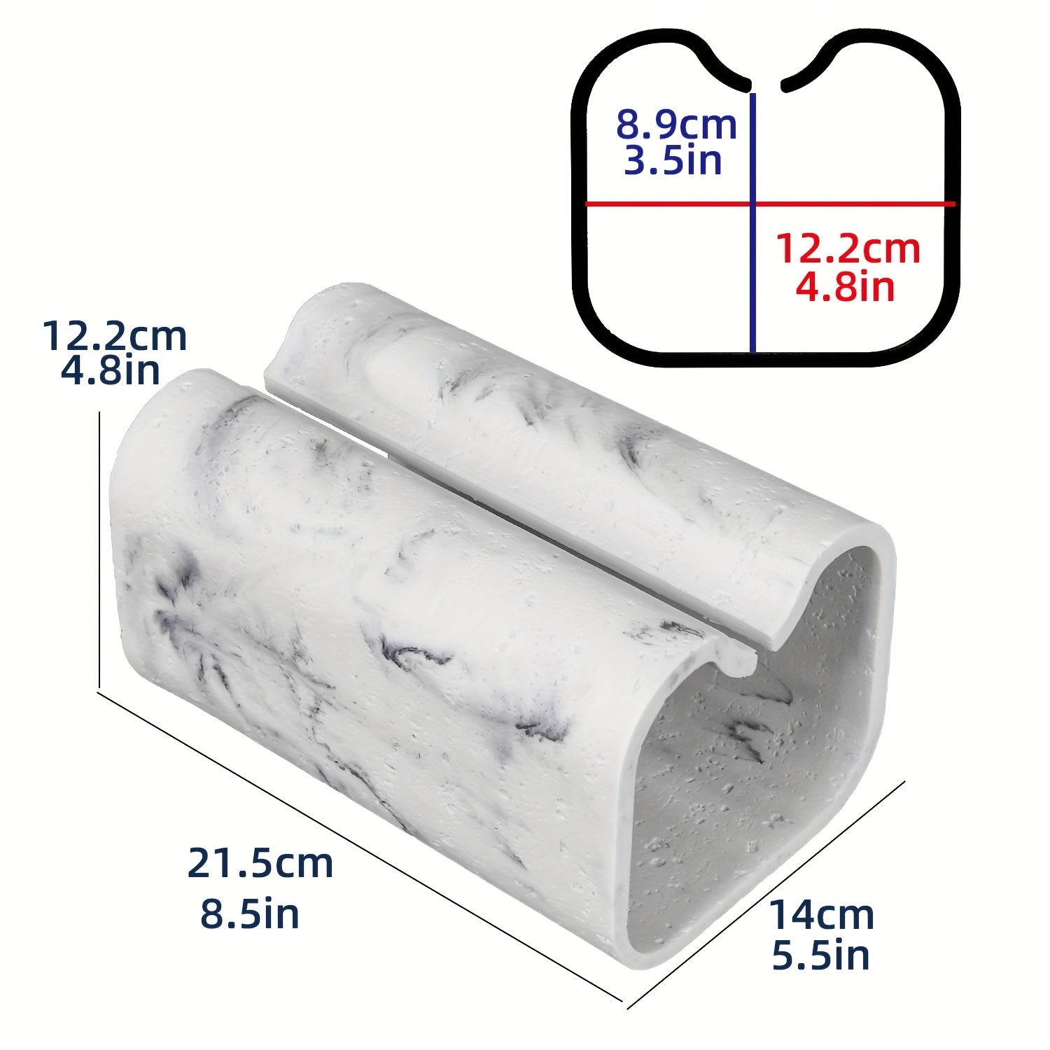 Modern Rectangular Tissue Box Cover - High-Quality Resin with Natural Unfinished Texture, Marble-Look Tissue Holder for Bathroom Vanity, Bedroom Dresser, Home & Office Decor, Countertop Organizer, Contemporary Design, Premium Finish, Decorative Organizer,