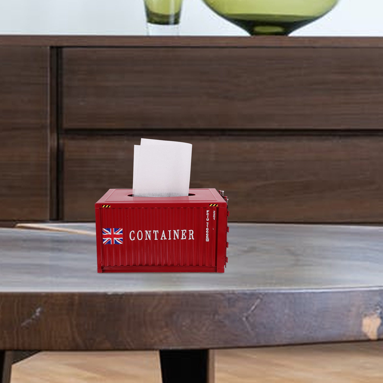 Elegant Metal Tissue Box Holder - Vintage Style, Durable Storage Container for Bathroom & Home Decor, Bathroom Decor