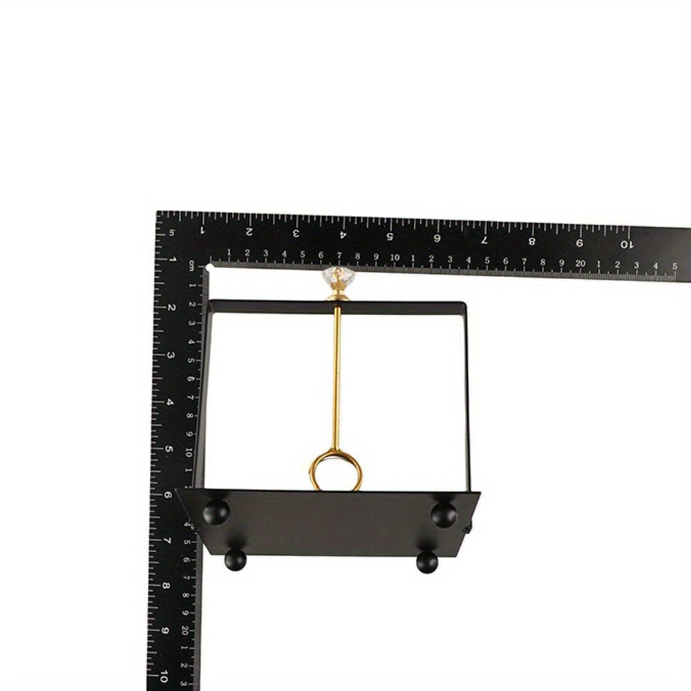 Black Crystal Ball Tissue Holder Creative Square Base Wrought Iron Napkin Holders Rack Decorative Napkin Dispenser Tabletop, Napkin Box Holder, Kitchen Counter Decor, Dining Table Decor, Decorative Holder, Elegant Design, Durable Construction, Handcrafted