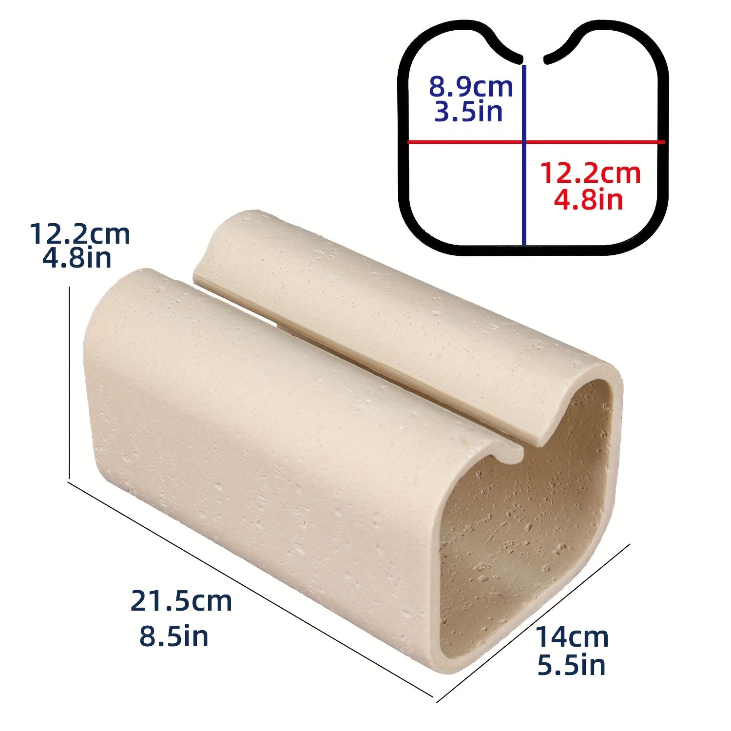Modern Rectangular Tissue Box Cover - High-Quality Resin with Natural Unfinished Texture, Marble-Look Tissue Holder for Bathroom Vanity, Bedroom Dresser, Home & Office Decor, Countertop Organizer, Contemporary Design, Premium Finish, Decorative Organizer,