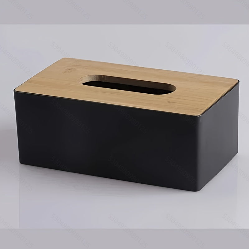 Large Capacity Square Tissue Box Holder - 1pc Plastic Rectangular Tissue Storage for Bathrooms, Living Rooms, Bedroom Countertops, Home Decor Accessories, Halloween, Christmas Decorations