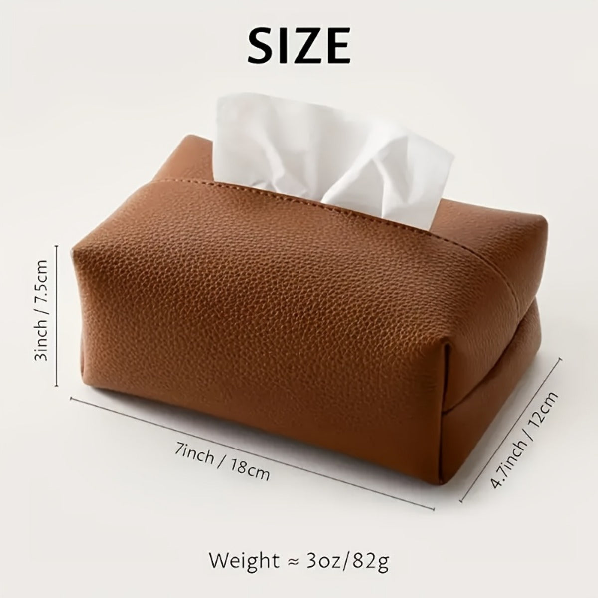 Modern Minimalist Tissue Box - Beige/ Tan/, Durable Napkin Storage Organizer with Open-Access Design for Living Room, Bathroom, Office, Hotel - Home & Commercial Decor in Neutral Colors, Bathroom Accessory, Sleek Aesthetic, Highquality Pouch, Decorative