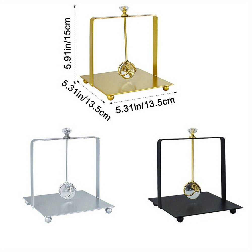 Black Crystal Ball Tissue Holder Creative Square Base Wrought Iron Napkin Holders Rack Decorative Napkin Dispenser Tabletop, Napkin Box Holder, Kitchen Counter Decor, Dining Table Decor, Decorative Holder, Elegant Design, Durable Construction, Handcrafted