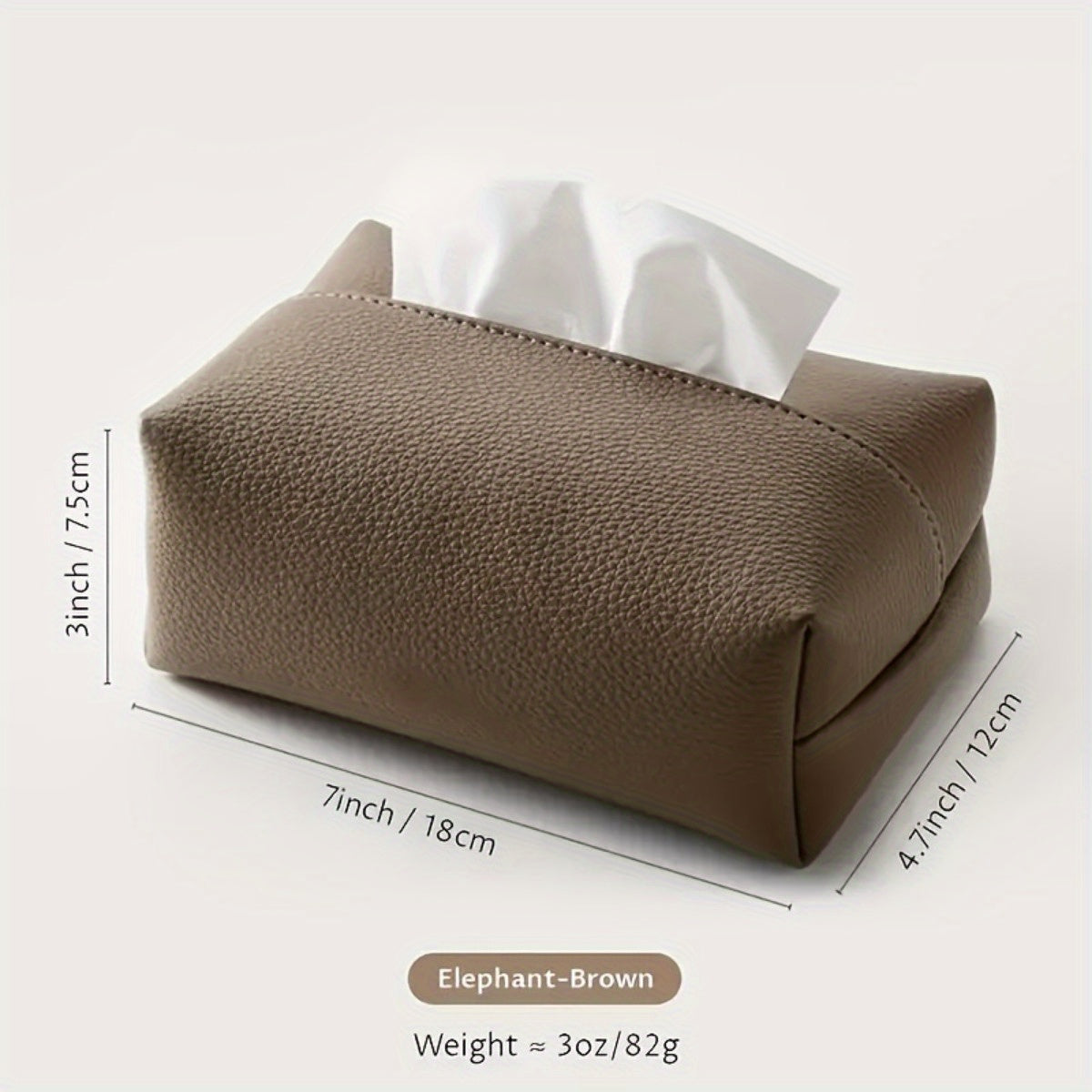 Modern Minimalist Tissue Box - Beige/ Tan/, Durable Napkin Storage Organizer with Open-Access Design for Living Room, Bathroom, Office, Hotel - Home & Commercial Decor in Neutral Colors, Bathroom Accessory, Sleek Aesthetic, Highquality Pouch, Decorative