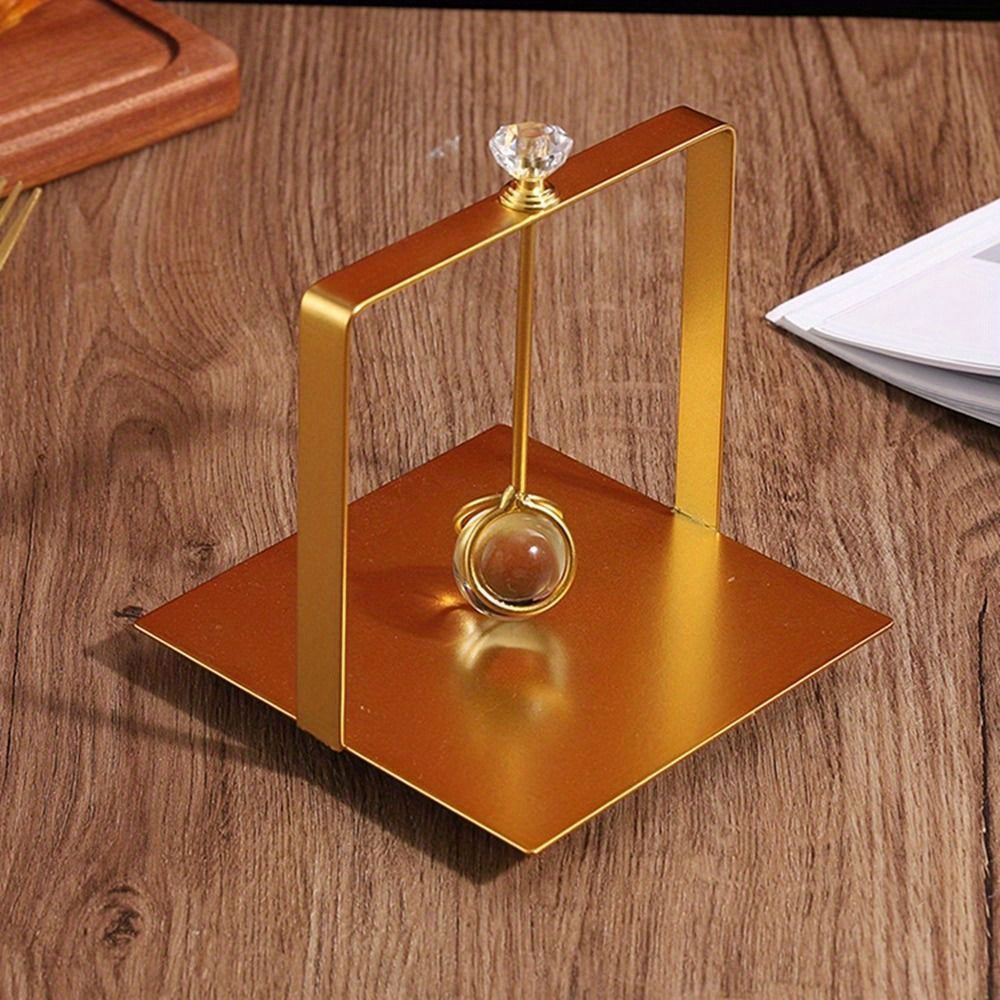 Black Crystal Ball Tissue Holder Creative Square Base Wrought Iron Napkin Holders Rack Decorative Napkin Dispenser Tabletop, Napkin Box Holder, Kitchen Counter Decor, Dining Table Decor, Decorative Holder, Elegant Design, Durable Construction, Handcrafted